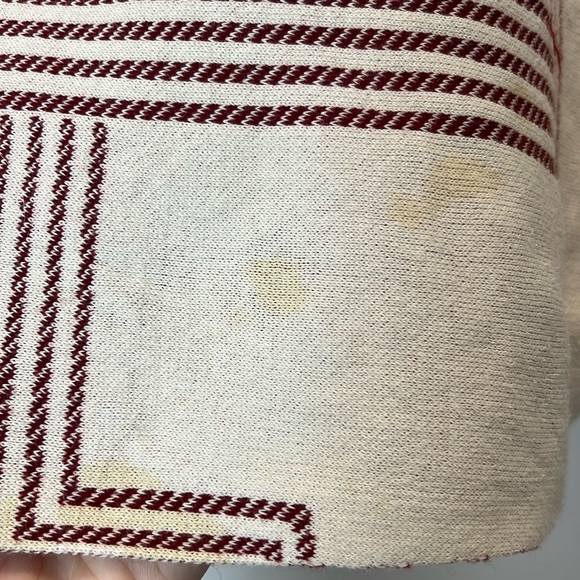 H&M Burgundy and Cream Knit sweater top and skirt set. Size medium/large. - Picture 5 of 8